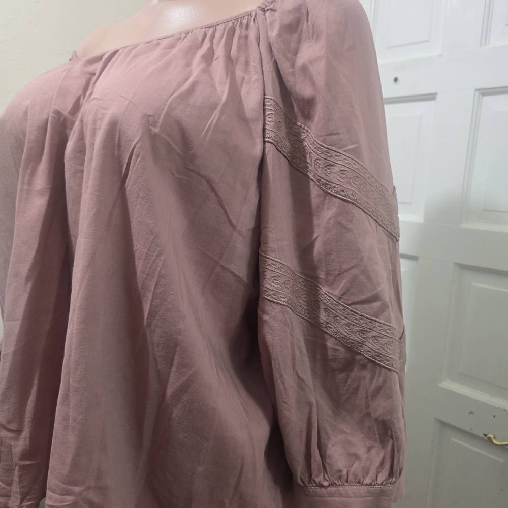 LOFT Dusty Rose Blouse - Picture 5 of 6